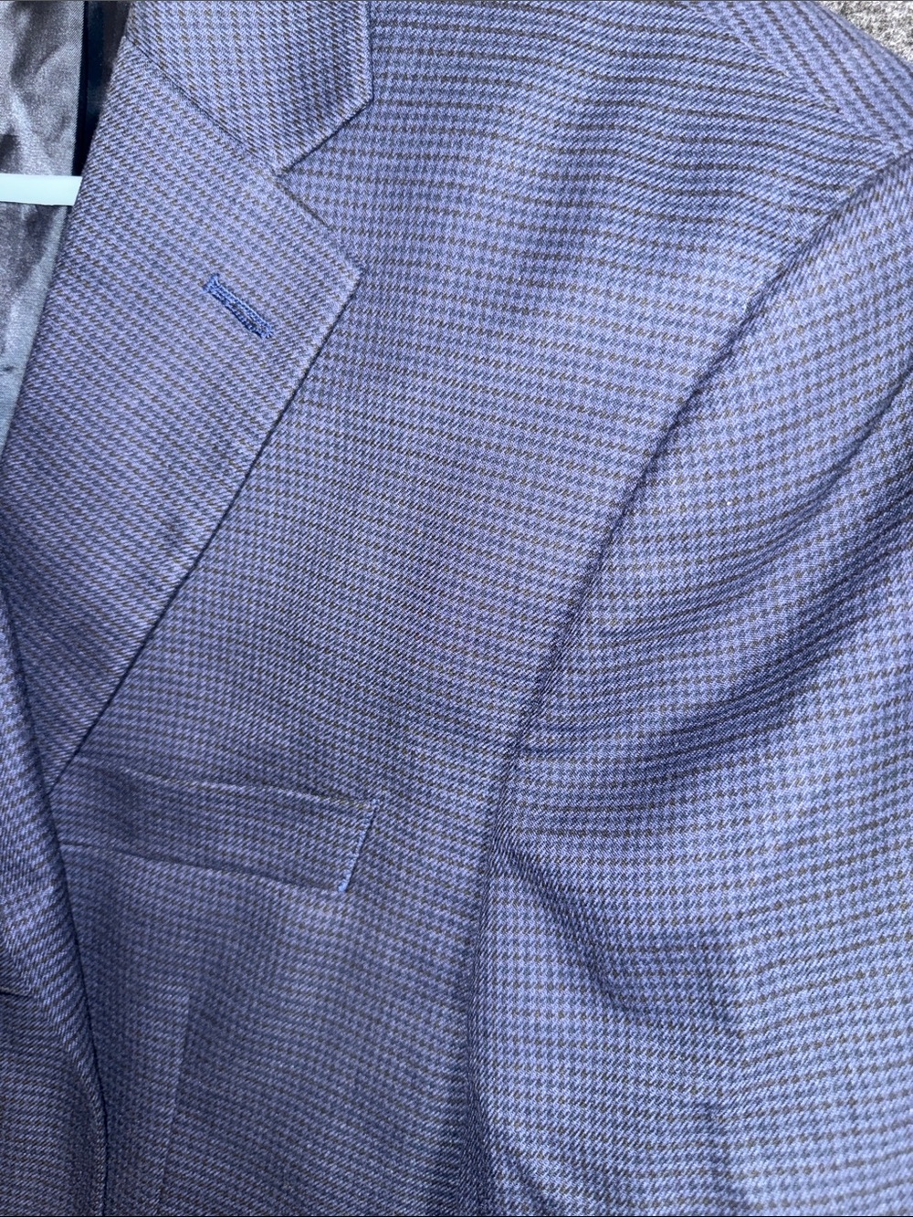 Ralph‎ Lauren Men's Blue Patterned Two-Button Blazer 42R - Picture 5 of 9